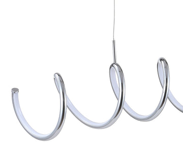 Ali 31" Dimmable Adjustable Integrated LED Metal Linear Pendant - JONATHAN Y